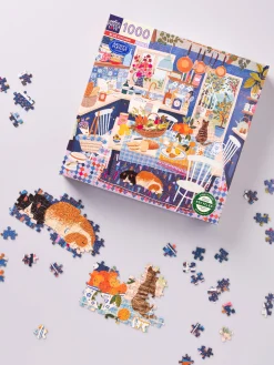 Blue Kitchen-puslespill Med 1000 Brikker Puslespill Og Spill