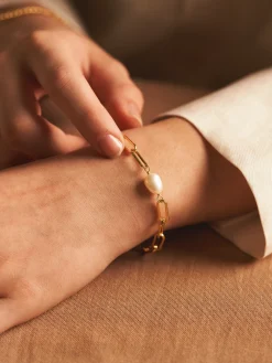 Best Chunky Pearl Chain-armbånd Armbånd