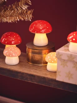 Online Dekorativ Sopp Med LED Julepynt|Dekorasjon