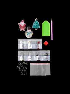 Discount DIY-julenøkkelringer Med Diamantkunst Diy-Sett