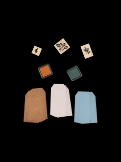 Hot DIY-manilastempelsett JuleInnpakning|Diy-Sett