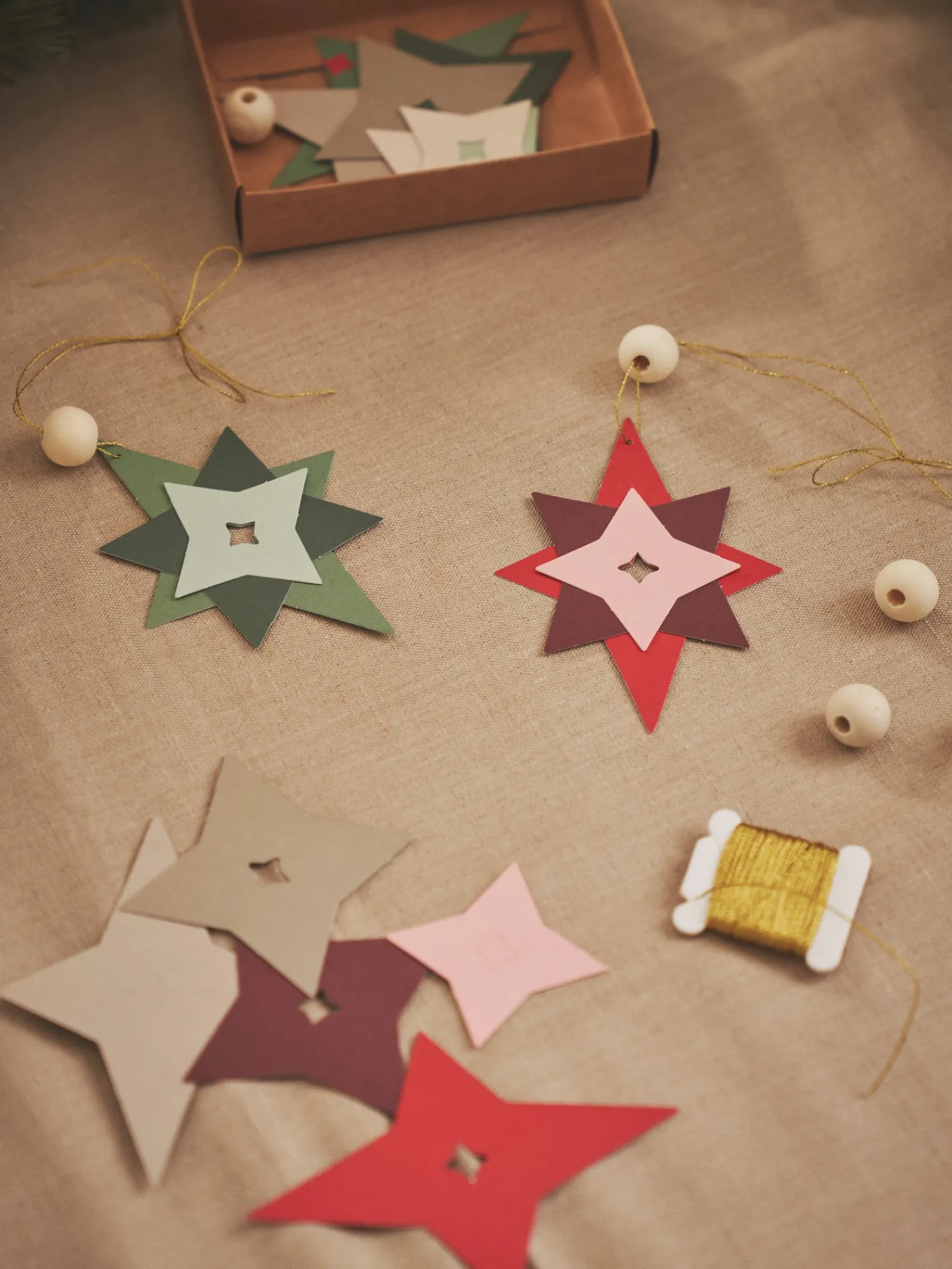 New DIY-sett For Papirstjerner Juletrepynt|Dekorasjon