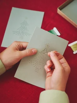 Discount DIY-sett Kort Med Broderi Julekort|Broderi