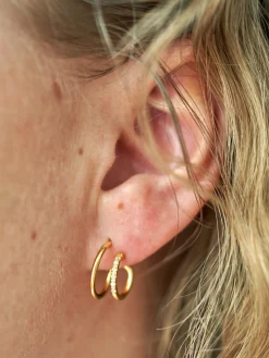 Outlet Double Swirl øreringer Øreringer