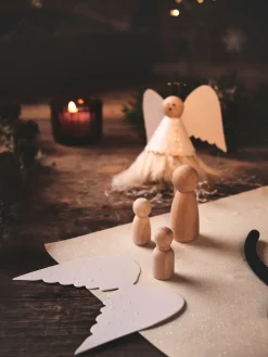 Discount Englevinger I Papir Dekorasjon