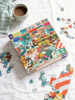 Best English Green Market-puslespill 1000 Brikker Puslespill Og Spill