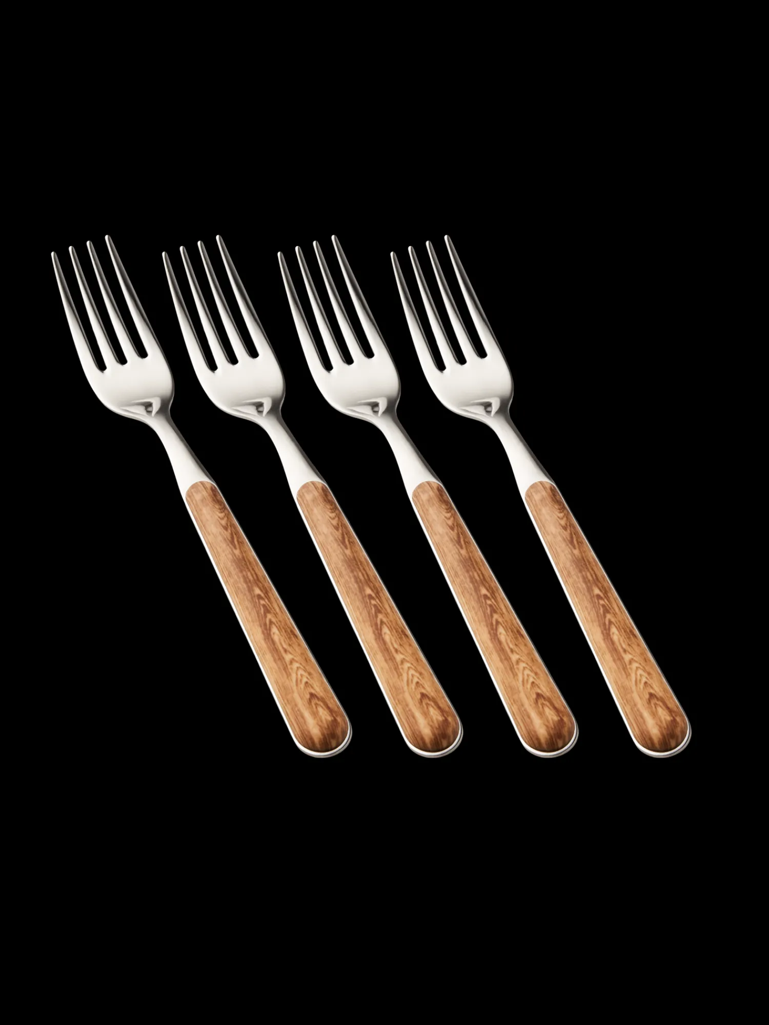Gaffelsett Texture Legno Servise