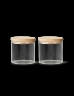 New Glass Med Lokk - 2 Stk Kjøkkentilbehør