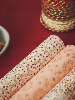 New Håndlaget Papir Av Bomull Jule­Innpakning|Skrivesaker