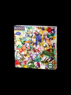 Discount Hummingbirds And Gems-puslespill Med 1000 Brikker Puslespill Og Spill