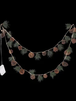 Outlet Kunstig Grangirlander Med LED Julepynt|Lamper