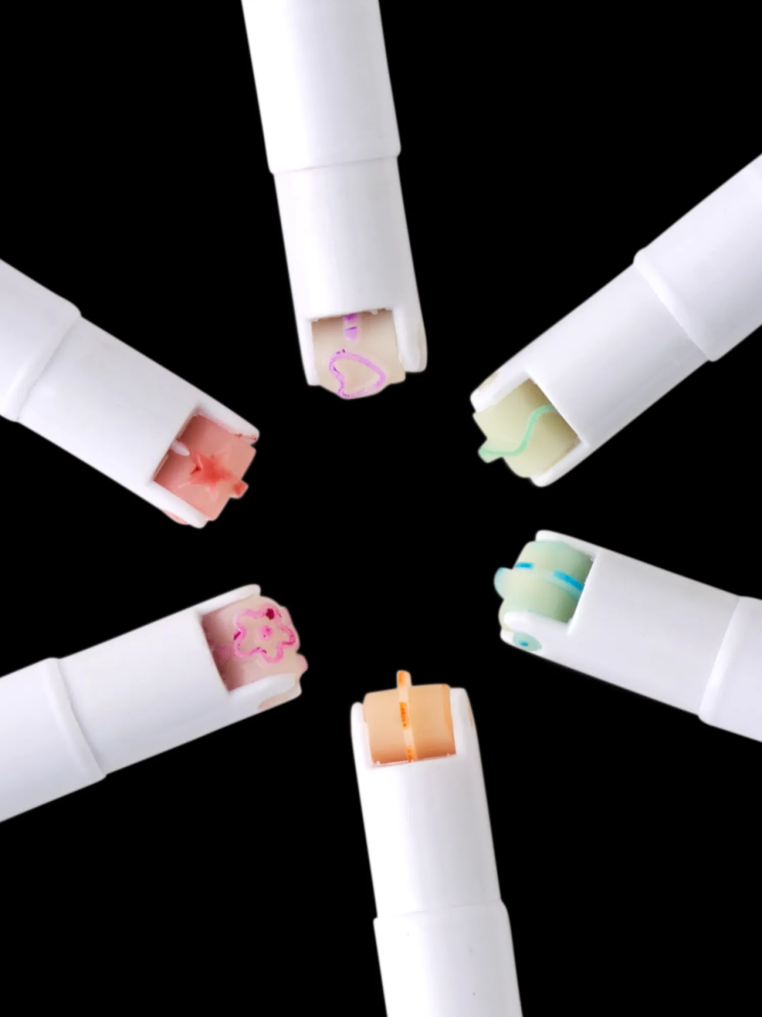 Outlet Markeringstusjsett, Sekspakning Tegn Og Mal