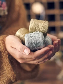 Clearance Metallisk Garn Bomullsgarn