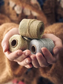 Clearance Metallisk Garn Bomullsgarn