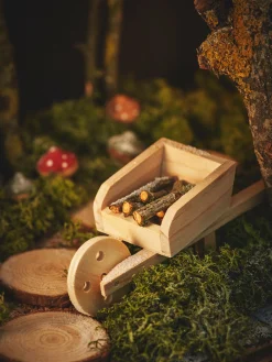 Minitrillebår Med Tre Julepynt|Nissedør Og Tilbehør