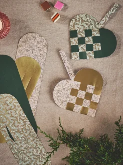 Sale Papirhjertestrimler Julepynt|Dekorasjon