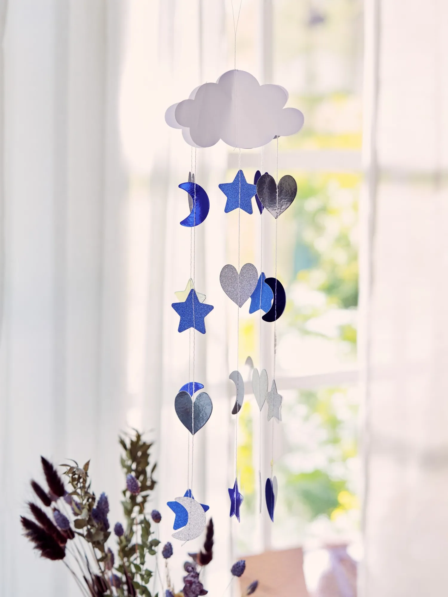 Sale Papirsky Med Regndråper Festpynt