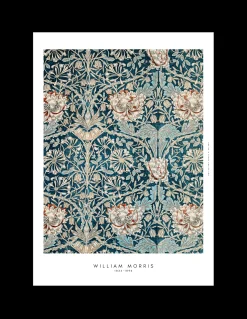 Sale Plakat Blue Flowers 50 X 70 Cm Rammer Og Plakater