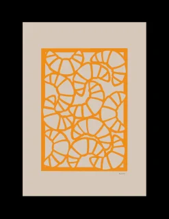 Clearance Plakat Croissants 50 X 70 Cm Rammer Og Plakater