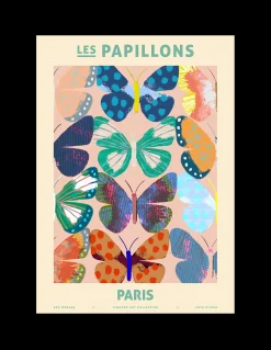 Discount Plakat Les Papillons - Paris 50 X 70 Cm Rammer Og Plakater