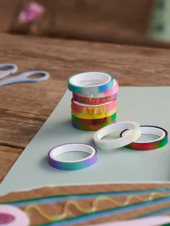 Sett Med Dekorativ Tape Dekorasjon