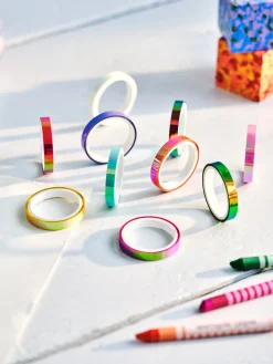 Sett Med Dekorativ Tape Dekorasjon