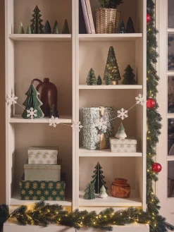 Clearance Snøkrystallgirlander Julepynt|Dekorasjon