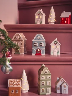 Sale Telysholderhus Julepynt|Lysestaker