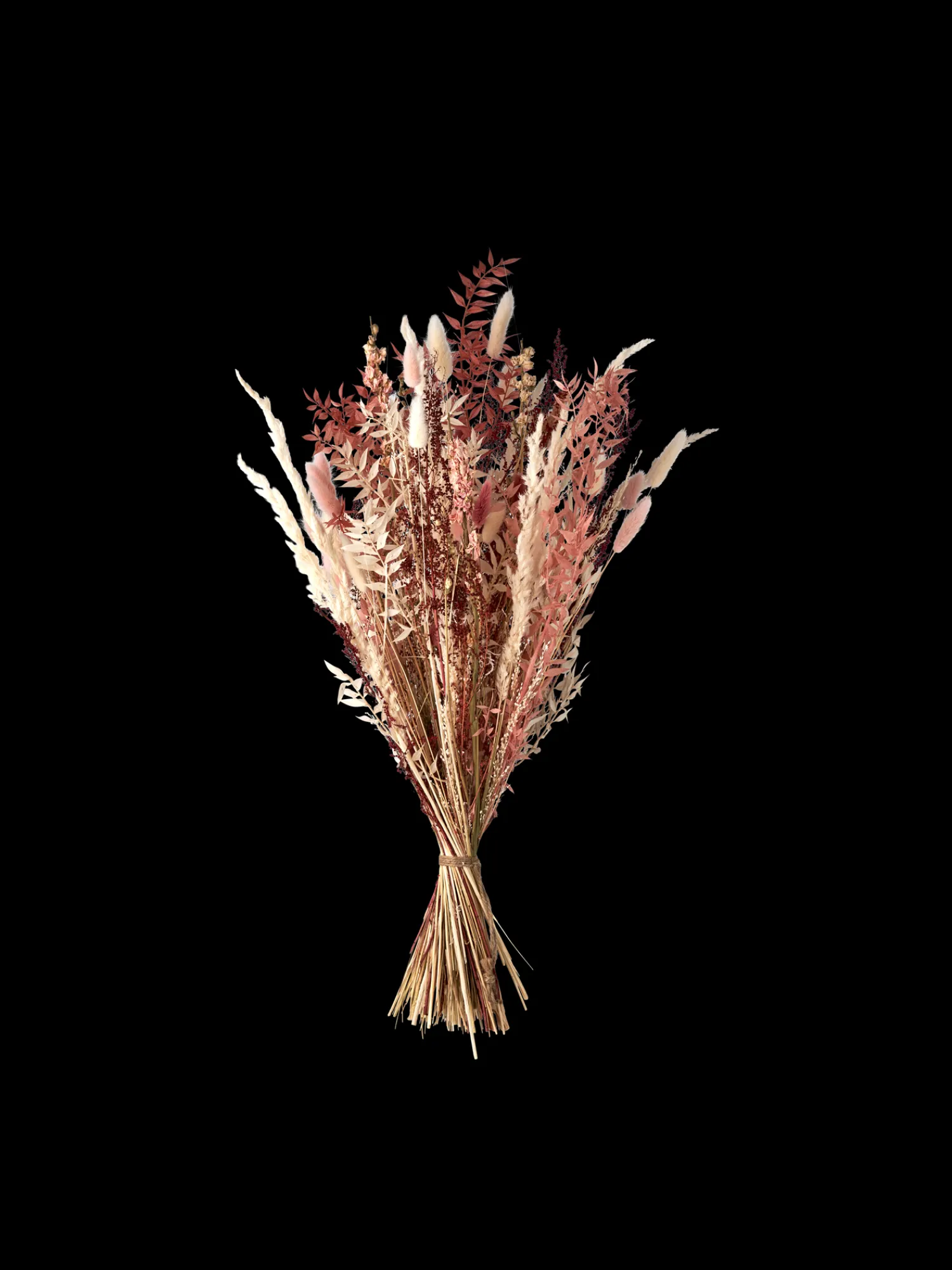 Hot Tørkede Blomster Rosa Medium Dekorasjon