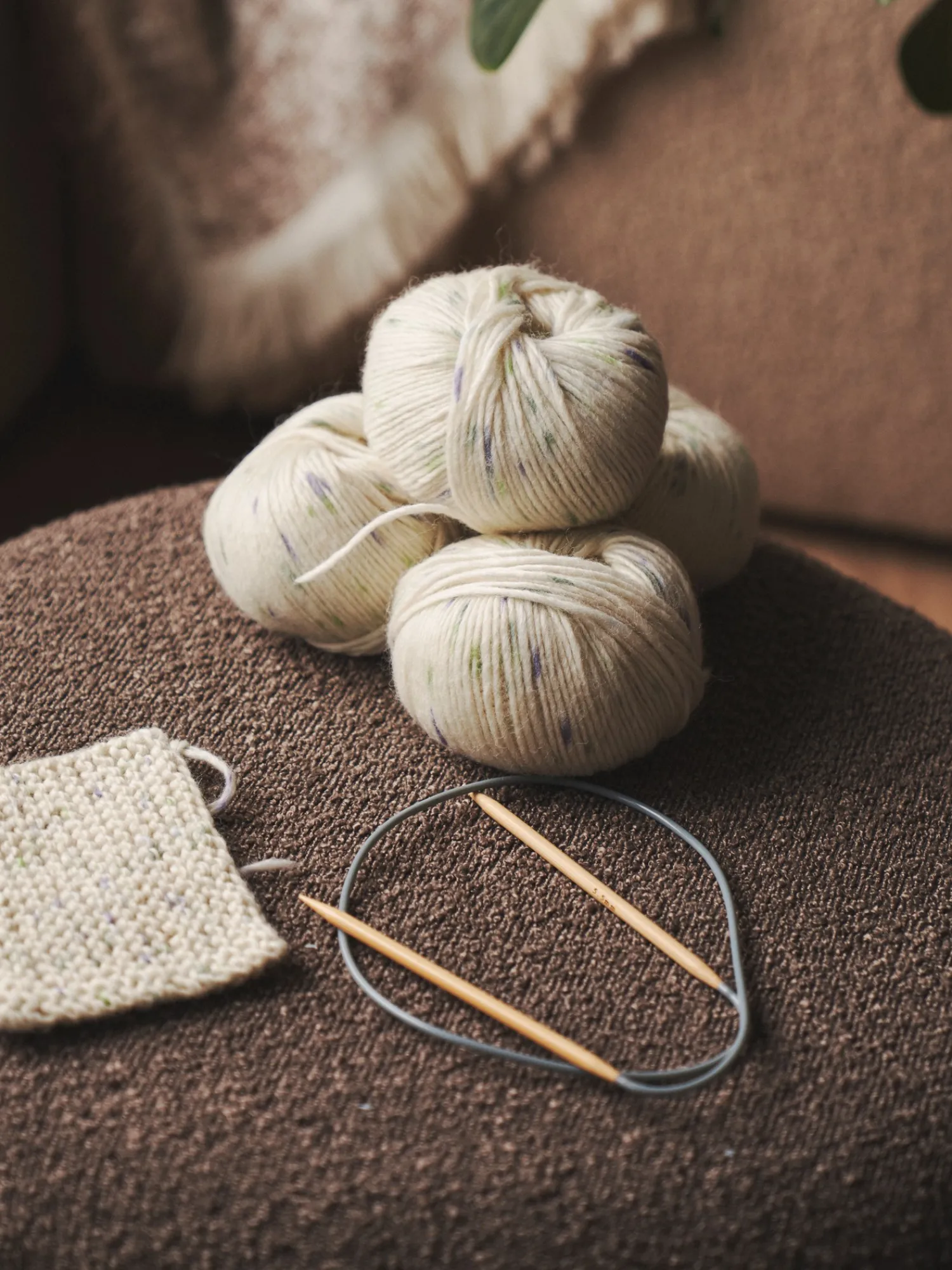 Hot Ullgarn Med Bambus Bomullsgarn