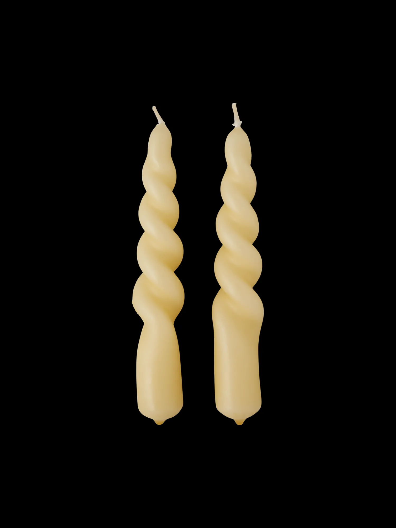 Outlet Vridd Lys 14 Cm – 2 Stk Lys|Koniske Lys